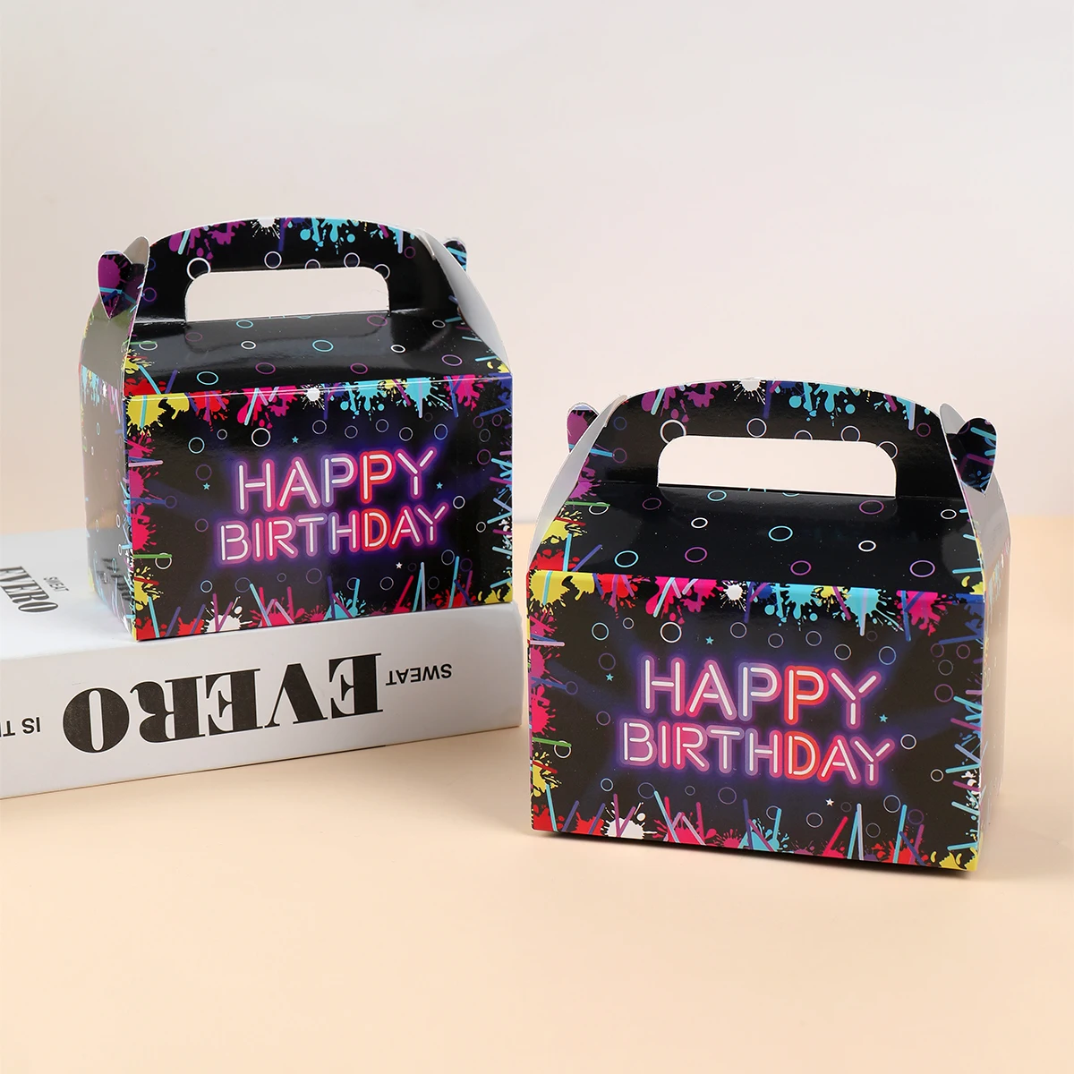 Caja de dulces fluorescente, c - Food Snacks For Kids Party reseña y precio