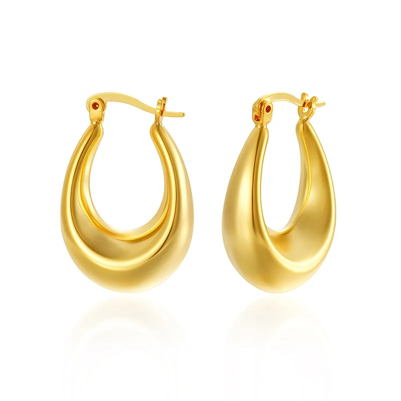 

Metal Brass 14k Gold Plated S925 Sterling Silver Post Hypoallergenic Hoop Earrings for Women