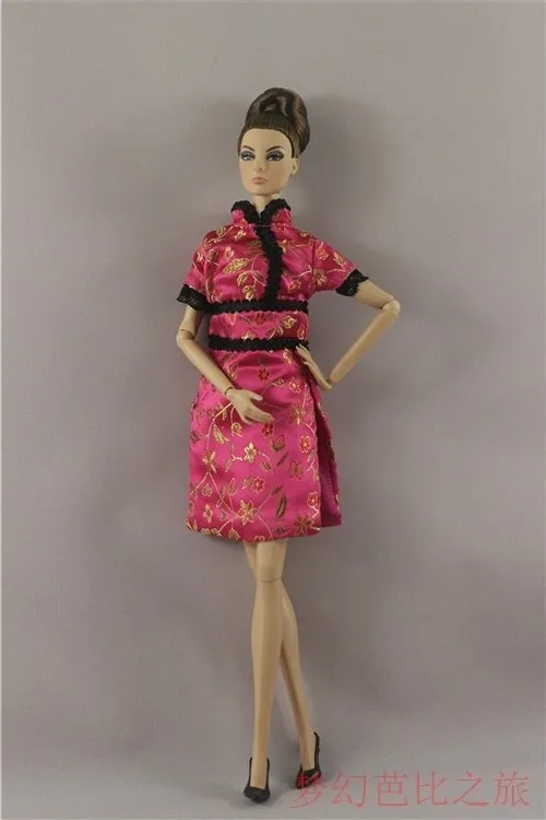 1 PC Doll Clothes 1:6 Scale Dress Chinese cheongsam for 11.5 inch 30cm Doll Many Style for Choice Gifts for girls