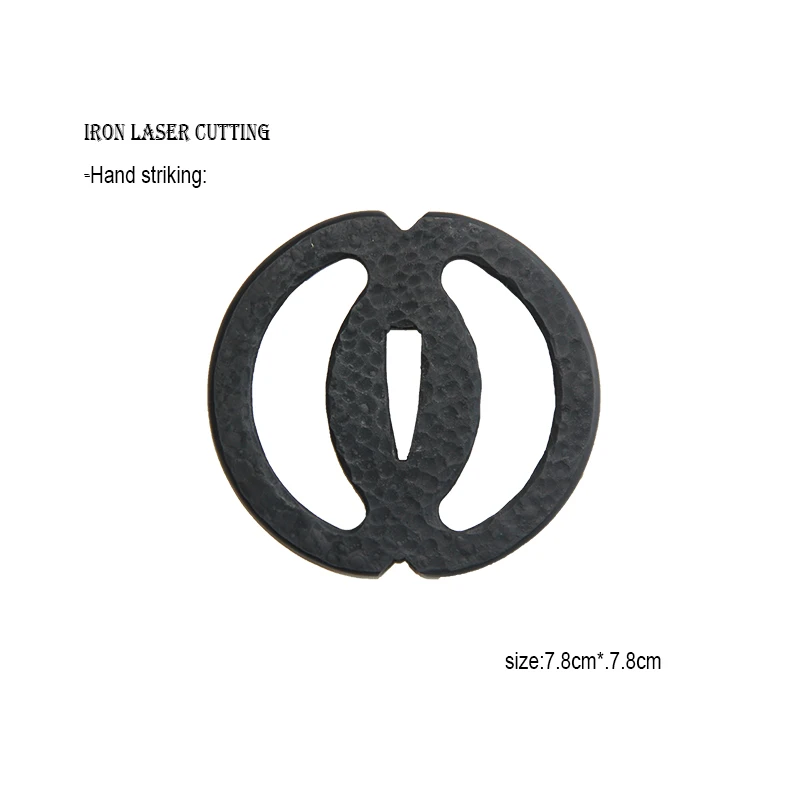 Musashi Iron Tsuba, protector de mano, Katana, Wakizashi, Tanto, tema histórico, accesorios para espada japonesa, se puede personalizar