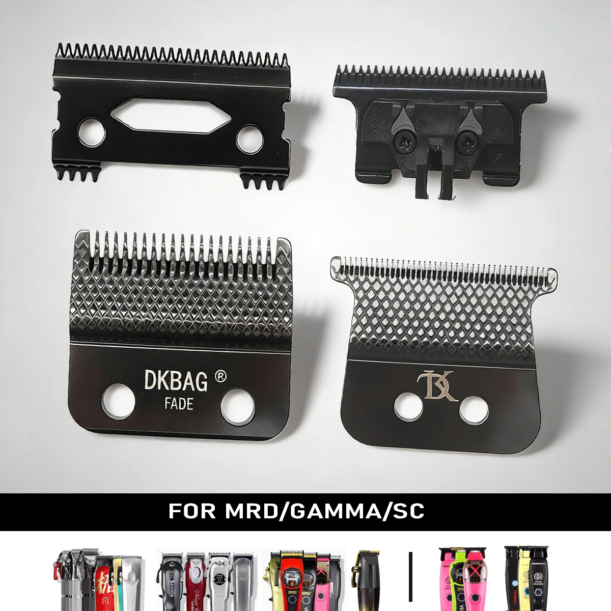 DLC Coated Zero-Gap T-Blade Original Replacement Trimmer Blade Compatible with MRD Gamma and SC Hair Clippers