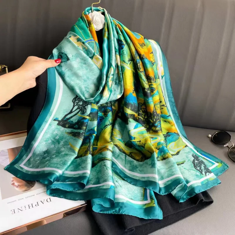 Fashion's summer sun protection fashionable stylish beach towel women's holiday shawl air conditioning outer scarf