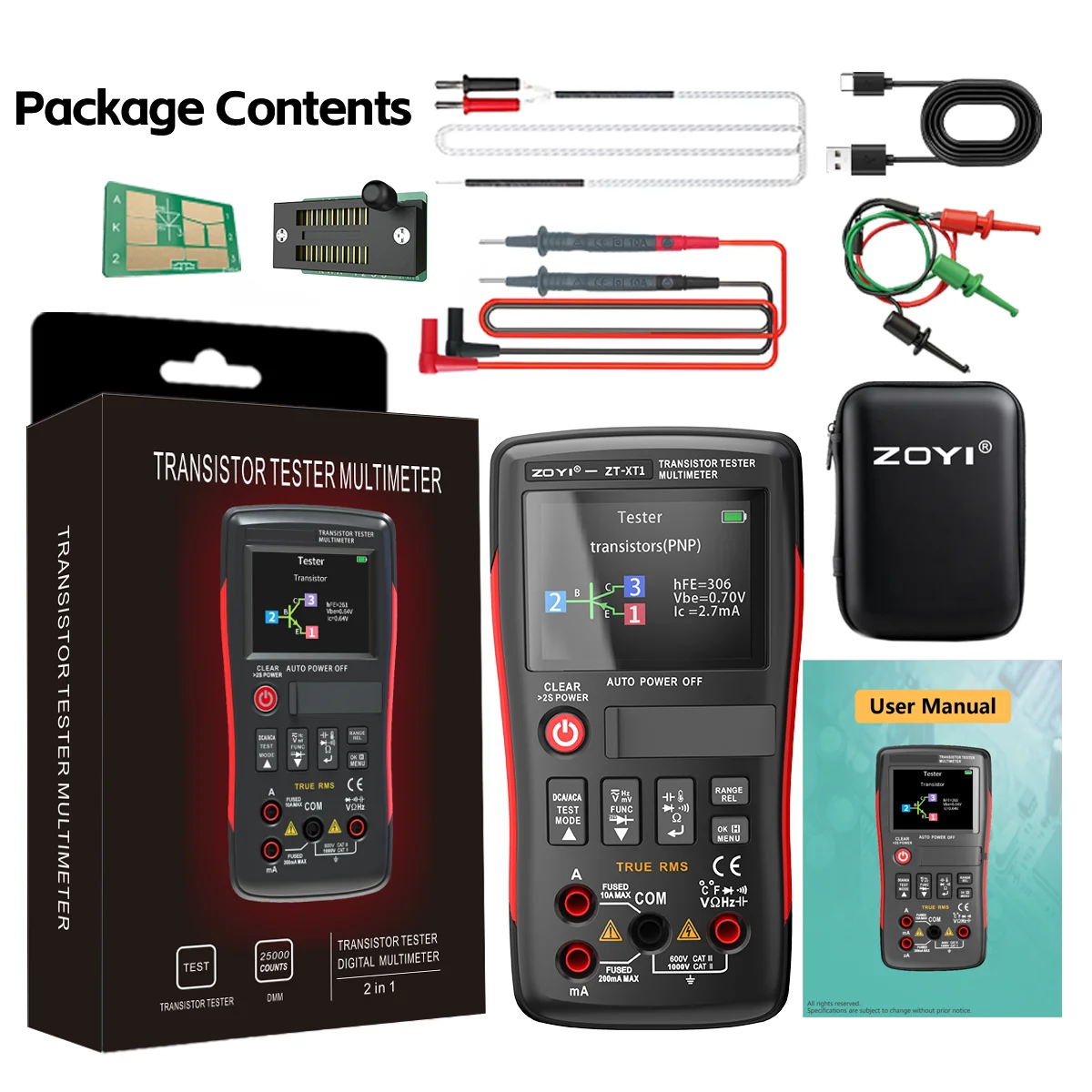 Zoyi ZT-XT1 2-In-1 …