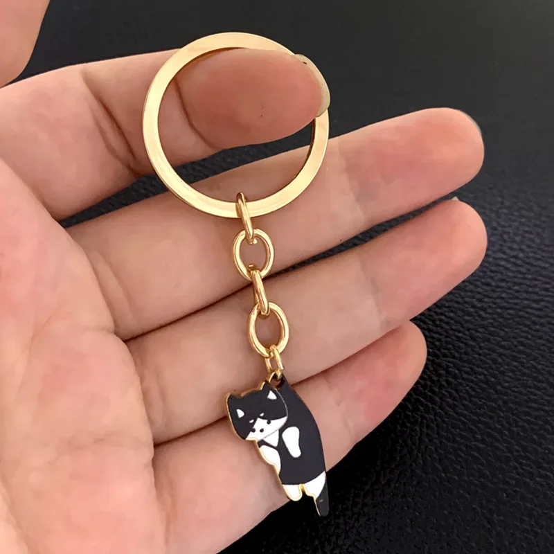 2023 Kawaii Cat Keychain Pet Paw Key Ring Animal Footprint Key Chains Souvenir Gifts For Women Men Cay Keys DIY Handmade Jewelry