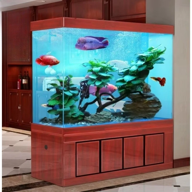 Fish Tank Large Holding Professional Glass Manufacturer Customized Aquarium Autumn Home Decoration Square