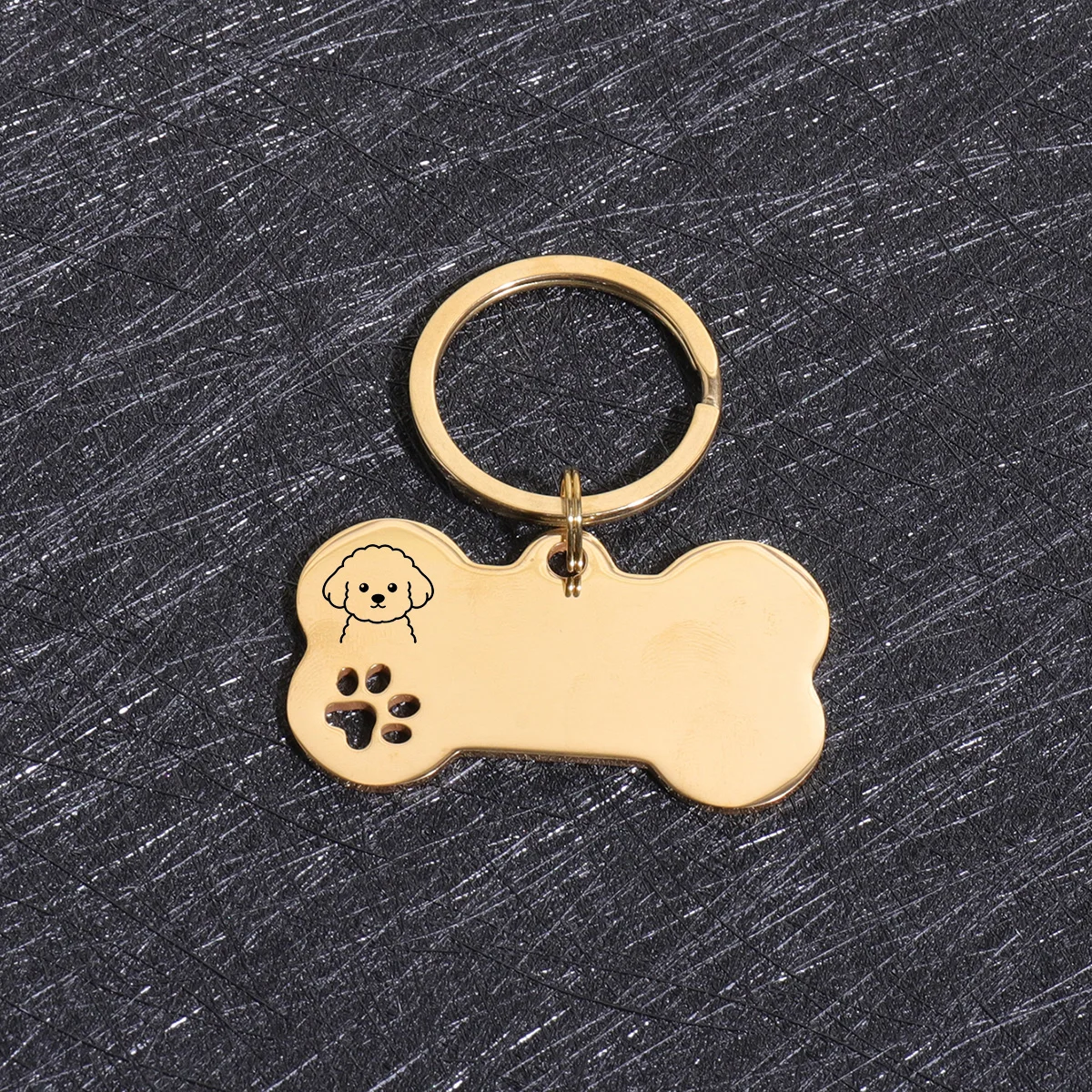 Gepersonaliseerde honden- en katten ID-tags met aangepaste tekst, naam, botvormige hanger, lasergravering, adresnummer, gepersonaliseerde ID-tag voor huisdieren