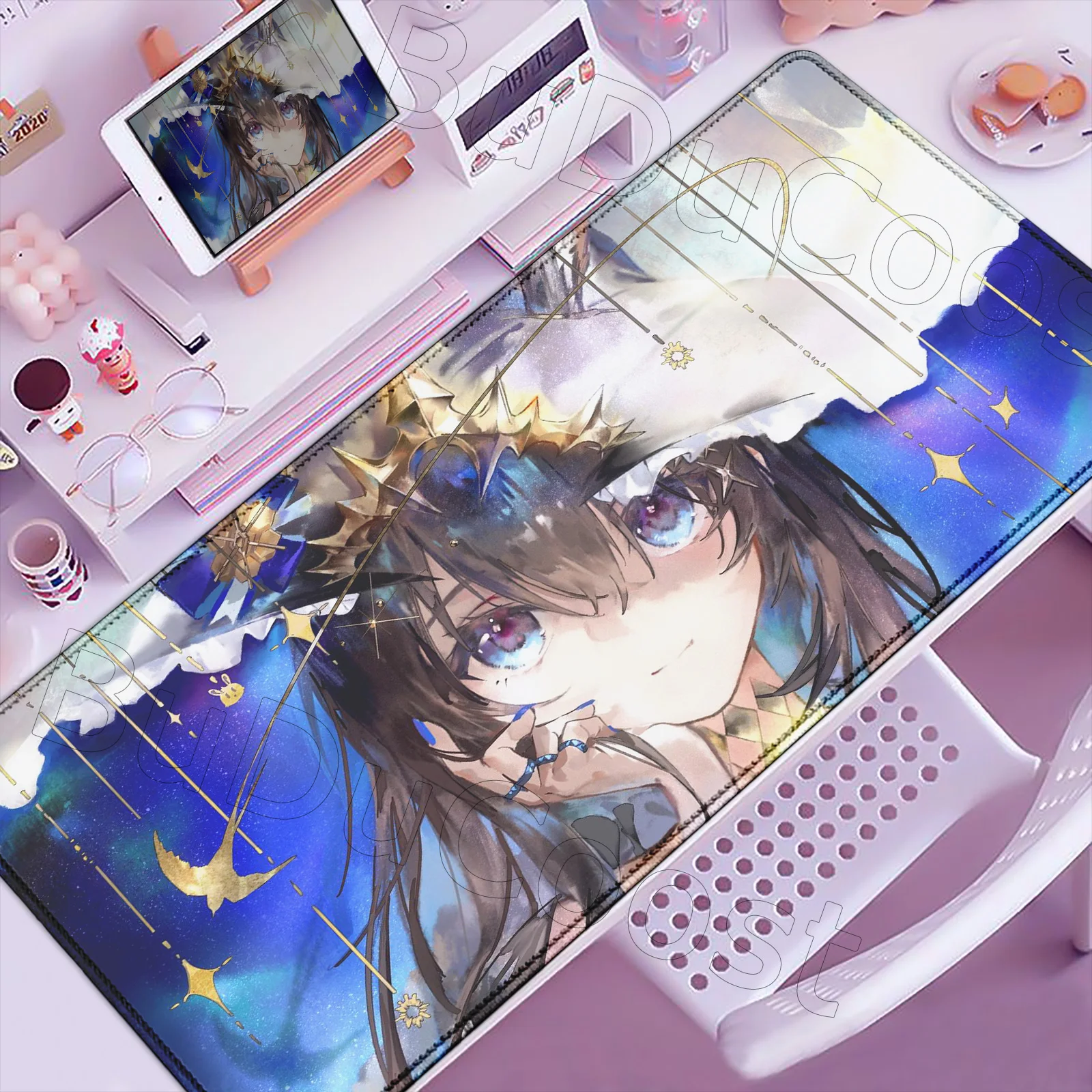 Pretty Wallpaper Arknights Mousepad HD Anime Durable Desk Mat Game Mouse Mat Lock Edge Prime XXL Keyboard Pad Gaming Accessories