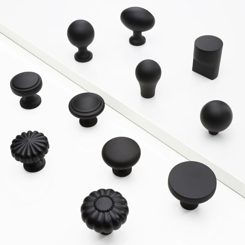Manopole per mobili solide di varie forme Maniglie per mobili minimaliste in lega di zinco Manopole per cassetti di lusso Ferramenta per porte della cucina