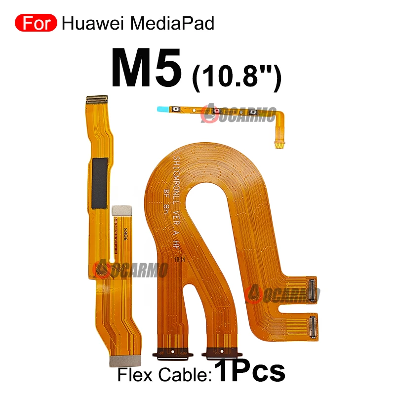 For Huawei MediaPad M5 10.8inch LCD Screen Flex Connection Main Board Flex Cable Power On Off Flex Repair Parts CMR-AL09 CMR-W09