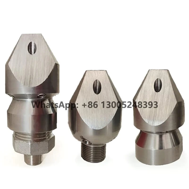 High Pressure Stainless Steel Sewer Drain Cleaning Nozzle Jetter Head Dredging Sewer Water Rat Cleaning Spray Nozzle