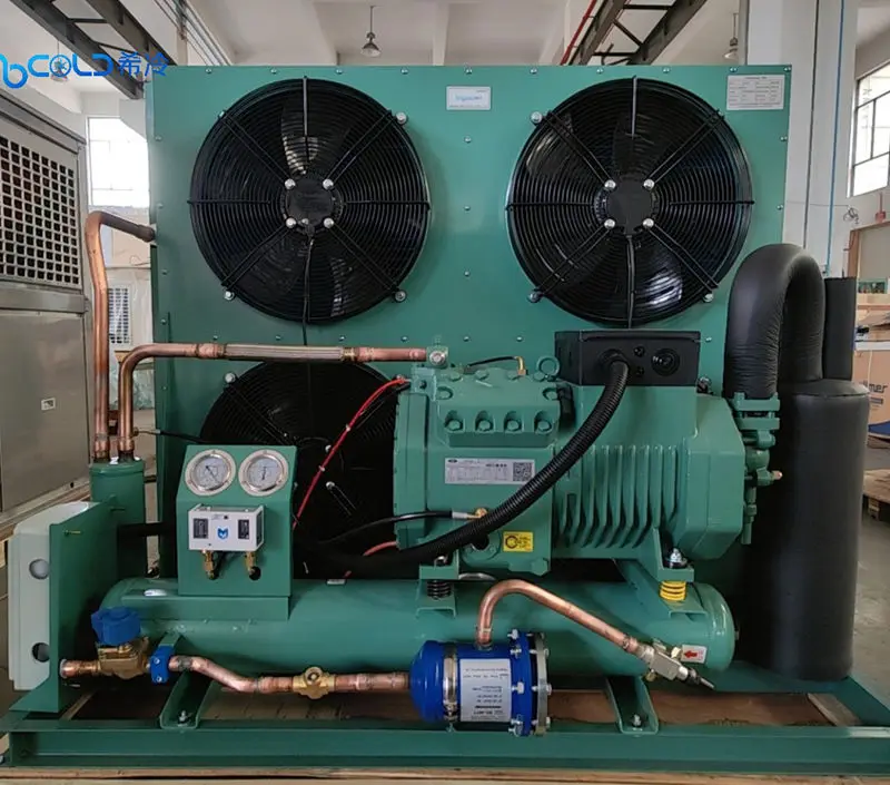 15HP Air Cooled 160 square Meter  Condensing Unit With Reciprocating Compressor 4PES-15Y-20D for Cold Room R404A 3PH/220V/60Hz
