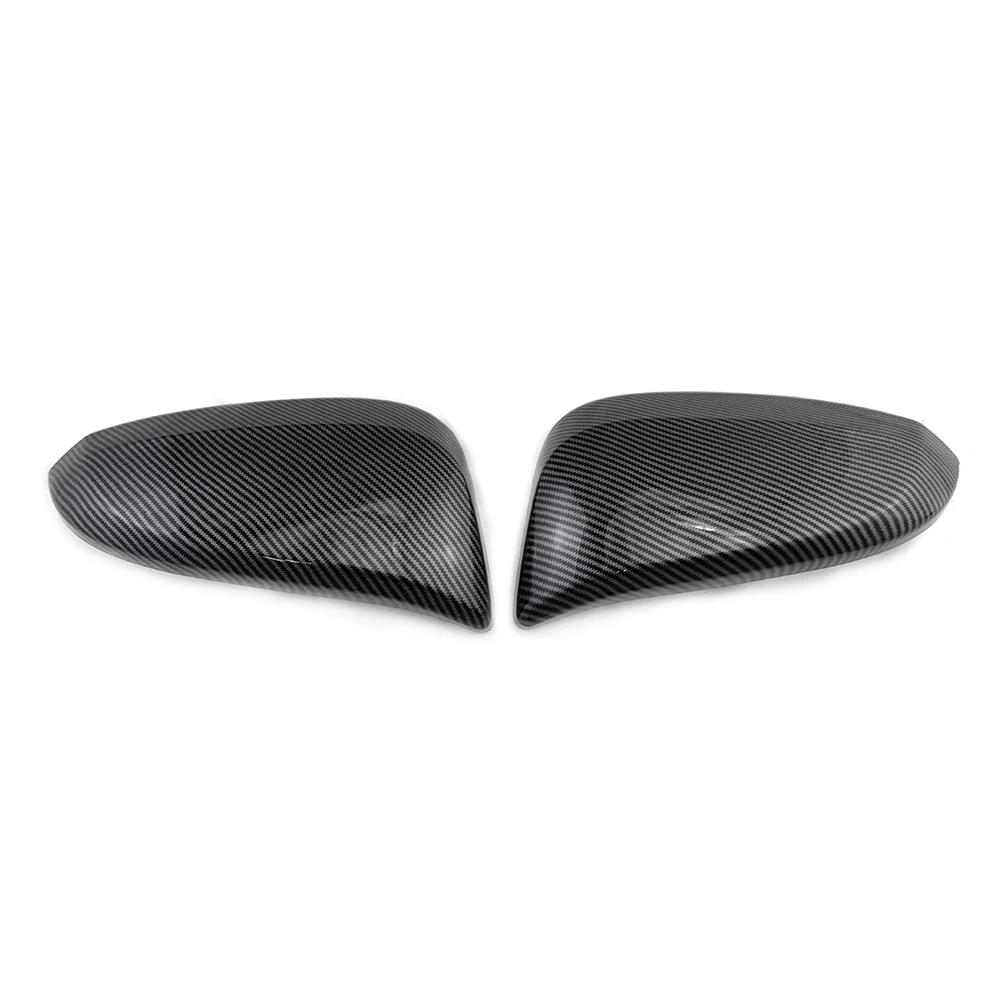 Car Rearview Side Mirror Cover Trim For Toyota Hilux Revo 2015 2016 2017 2018 2019 2020 2021 2022  Carbon Fiber ABS