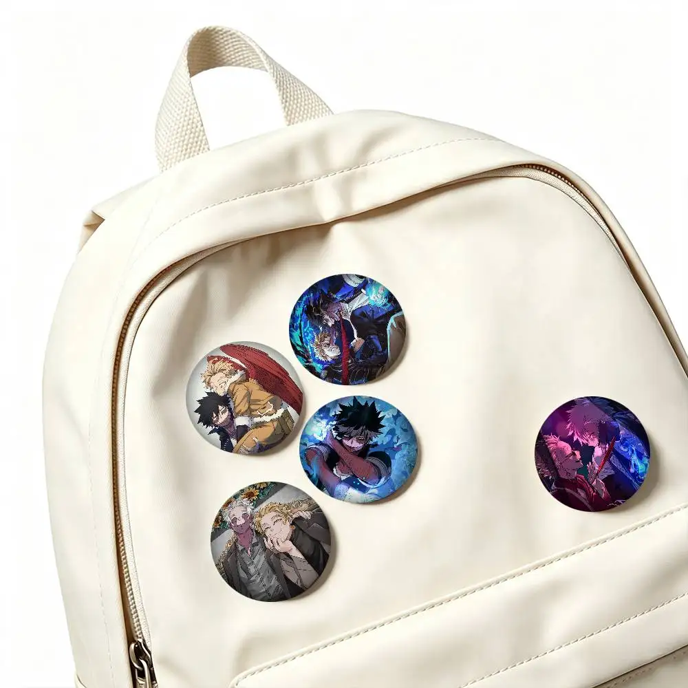 D-Dabi Hawks My H-Hero Academia  25 32 44 58 75mm Badges Personalized Round Brooches Pins Accessory Gift
