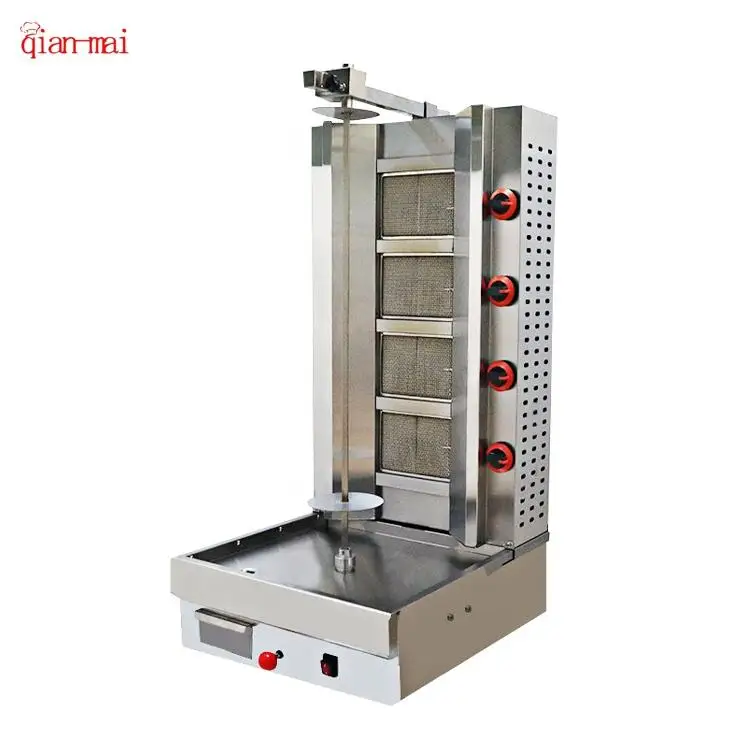 

Hot Sale 4 burner Gas Kebab Machine Commercial Shawarma Machine Gas BBQ Grill 4-Burner Shawarma Machine Gas for Sale