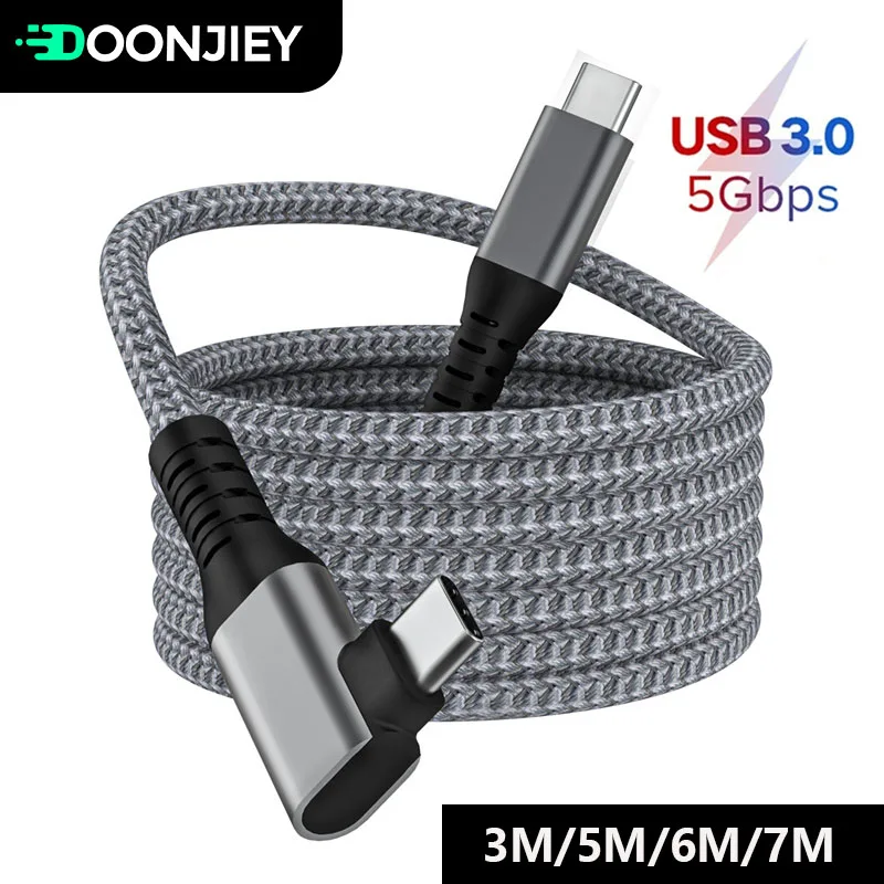 5m 6m 7m VR Link Cable For Oculus Quest2 Cable 3A 5Gbps Type C to USB C Type A Fast Charging Data Cable Type-C VR Accessories