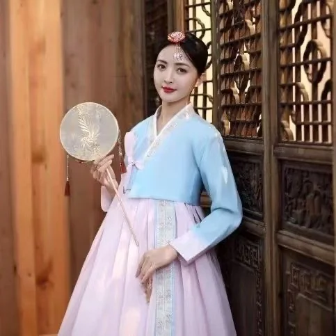 Traditional Hanbok for Woman Stage Performance Clothing Yanji Travel Photography Suits Classical Dance Skirts Female Hanboks