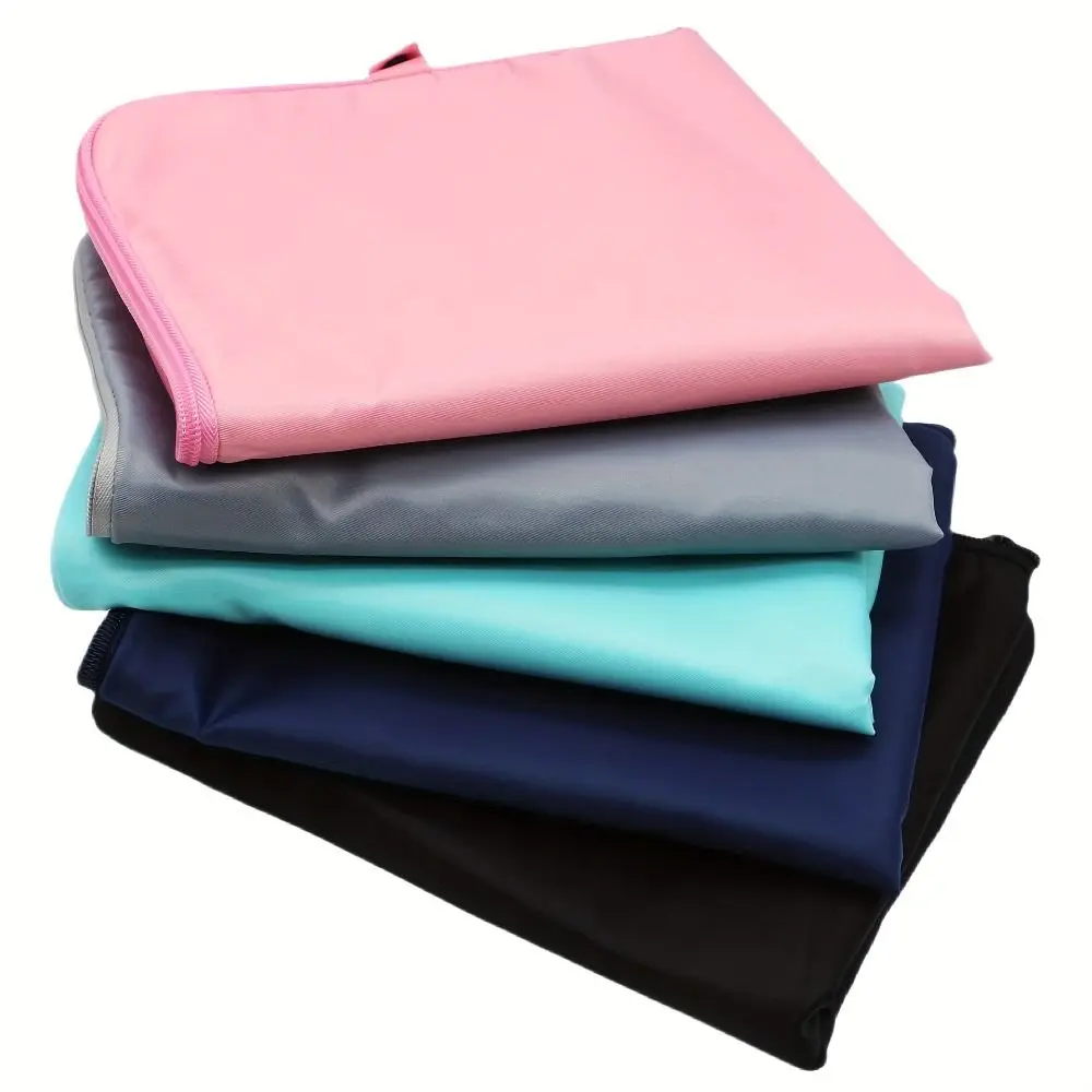 Zipper Closure Towel Wet Bag Solid Color Snap Handle Pool Foot Cleaning Cloths Waterproof Dry and Wet Separation Swim Bag Gym