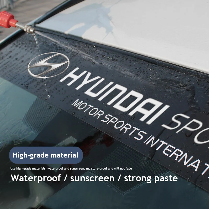 ملصق تزيين الزجاج الأمامي والخلفي للسيارة Hyundai Genesis N-LINE I10 I20 I30 I40 IX20 IX35 Kona Getz Veloster Tucson #6