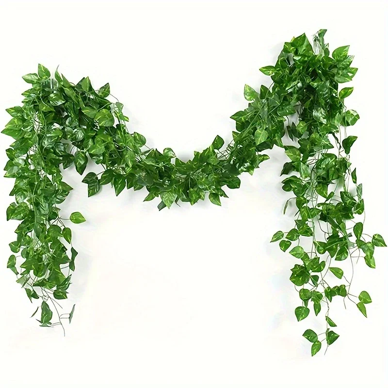 12 teile/paket Künstliche Liana Rebe Wand Hängen Gefälschte Pflanzen Ivy String Blätter Dekoration Hause Outdoor Garten Hochzeit Party Dekore – Detail 3