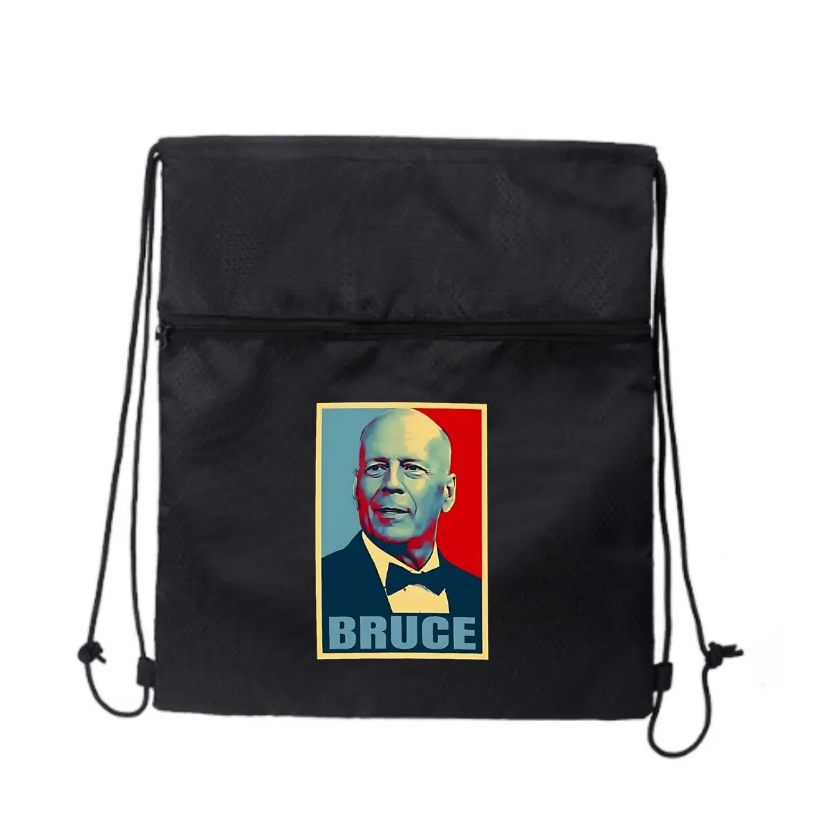 

Рюкзак на шнурке с портретом Брюса Уиллиса, объемный рюкзак на шнурке, сумки на шнурке