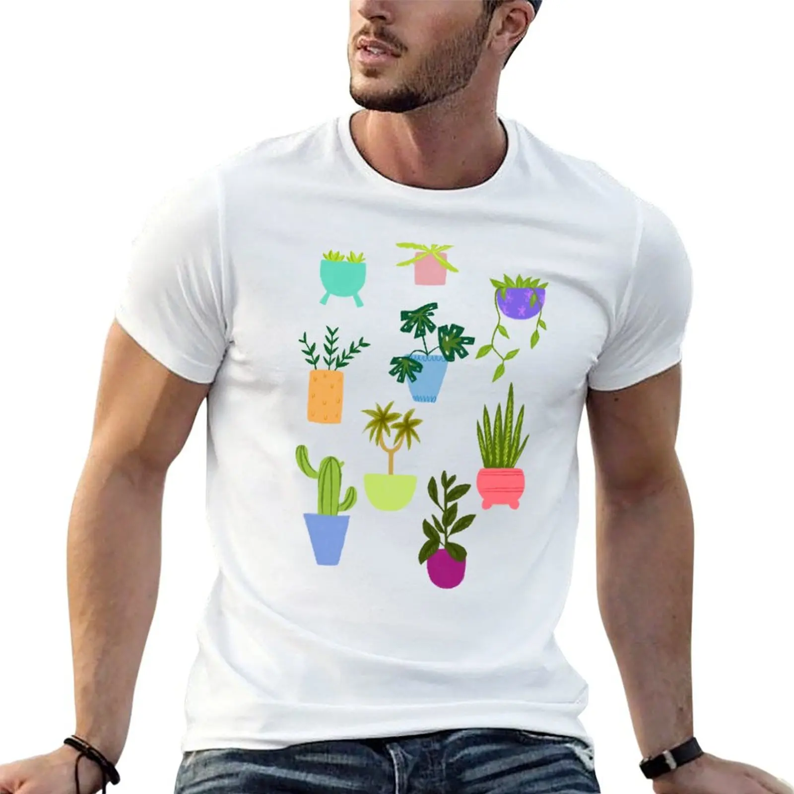 House plants T-Shirt Active Wear Sports T-Shirt for Men
