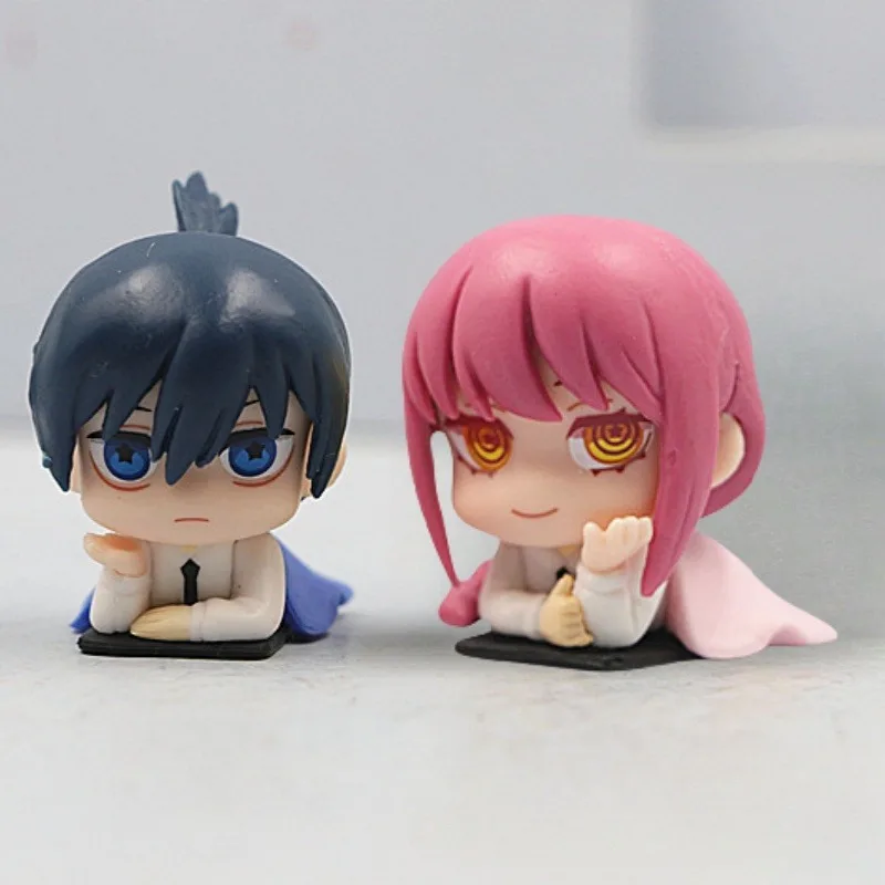 Figuras de hombre de motosierra, miniaturas de Pochita Makima Aki, figura de Anime bonita, adornos de dibujos animados japoneses, regalo delicado, decoración del hogar