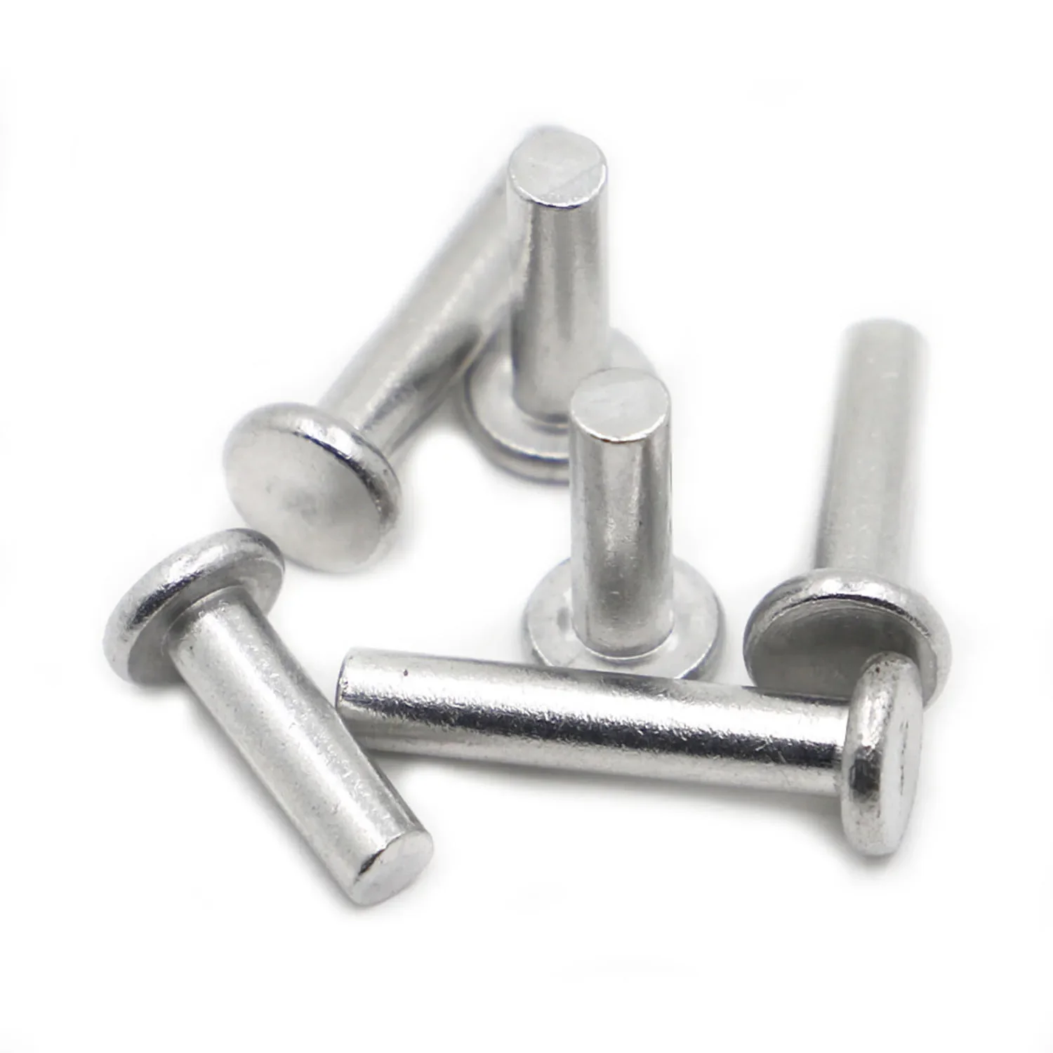 M2 M3 M4 M5 M6 M8 Aluminium Solid Rivets AL Knock Flat Head Rivet GB109