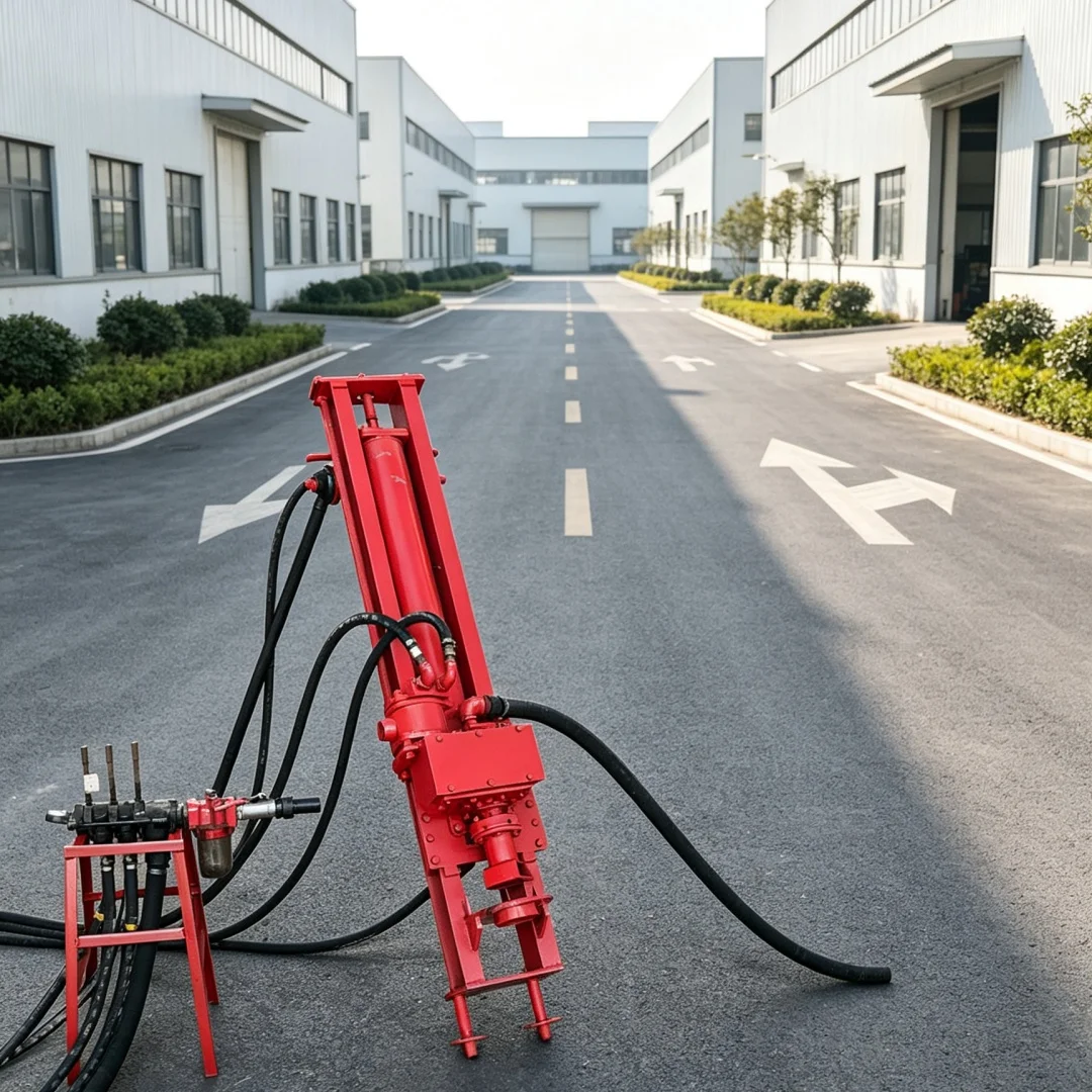 Customized Small Pneumatic Crawler DTH Drilling Rig, Off‑road Drilling Equipment for Field Rock Drilling
