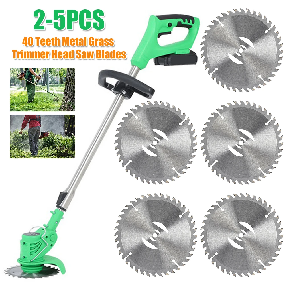 40 Teeth Metal Grass Trimmer Head Brush Cutter Saw Blades Lawn Mower Fittings Accessories