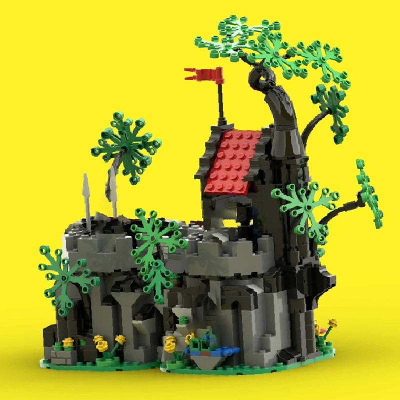 555 قطعة من مكعبات البناء المعيارية القابلة للتخصيص بتصميم منزل ماجيستوس السحري من العصور الوسطى، تصميم بسيط وشائع، لعبة للأولاد يمكنك صنعها بنفسك، هدية عيد الميلاد