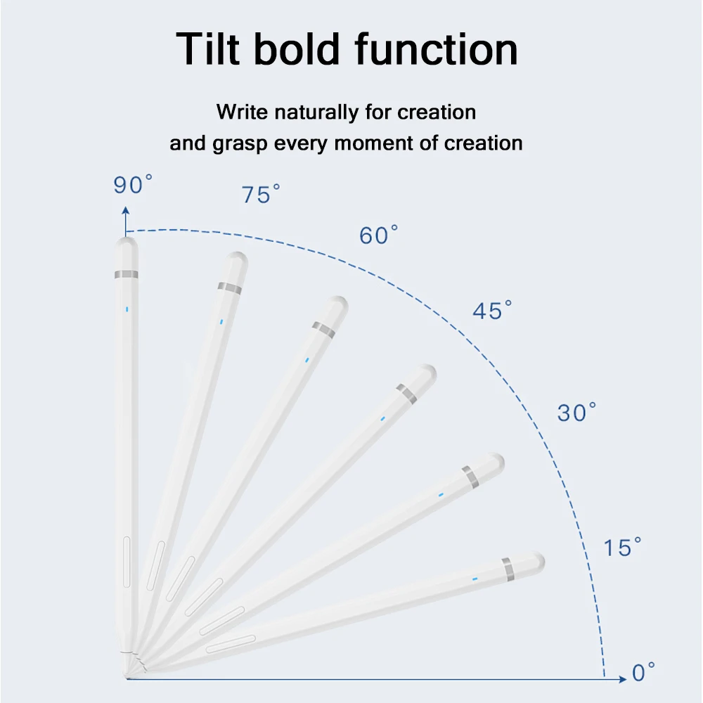 For Apple Pencil With Palm Rejection Tilt Sensitive Stylus Pen For iPad 6 7 8 Generation Pro 11 12.9 Air 3 4 Min 5