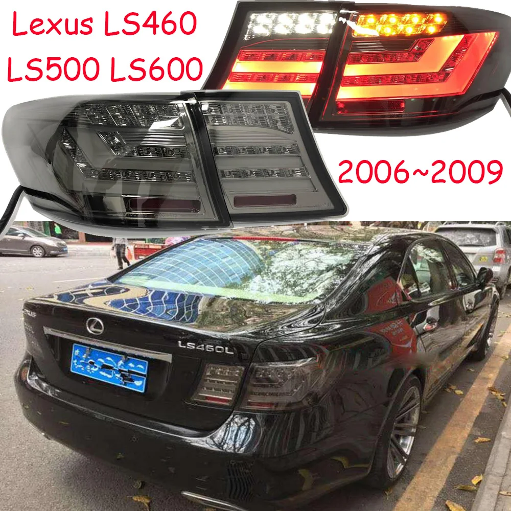 

1 комплект, Стайлинг автомобиля для Lexus LS460 2006 2007 2008 2009 года, задние фонари, светодиодные задние фонари LS460, задний фонарь drl + сигнал + тормоз + задний фонарь