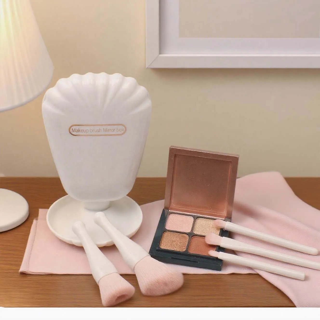 Ensemble de brosses miroir 5 en 1 en forme de coque