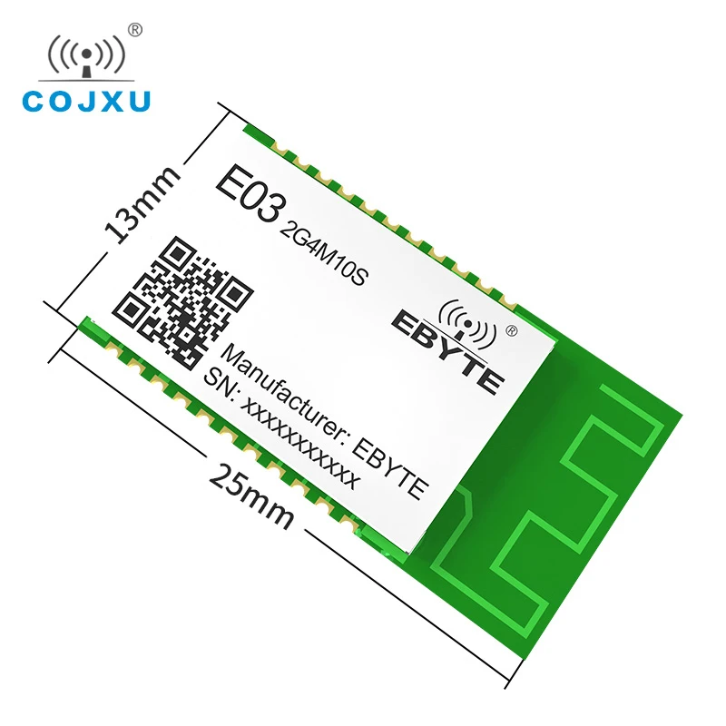 2.4G Wireless Module 600m Range ISM Band TELINK TLSR8359 10dBm PCB Antenna 3.3V 32 digit MCU GPIO TCXO SPI Module E03-2G4M10S