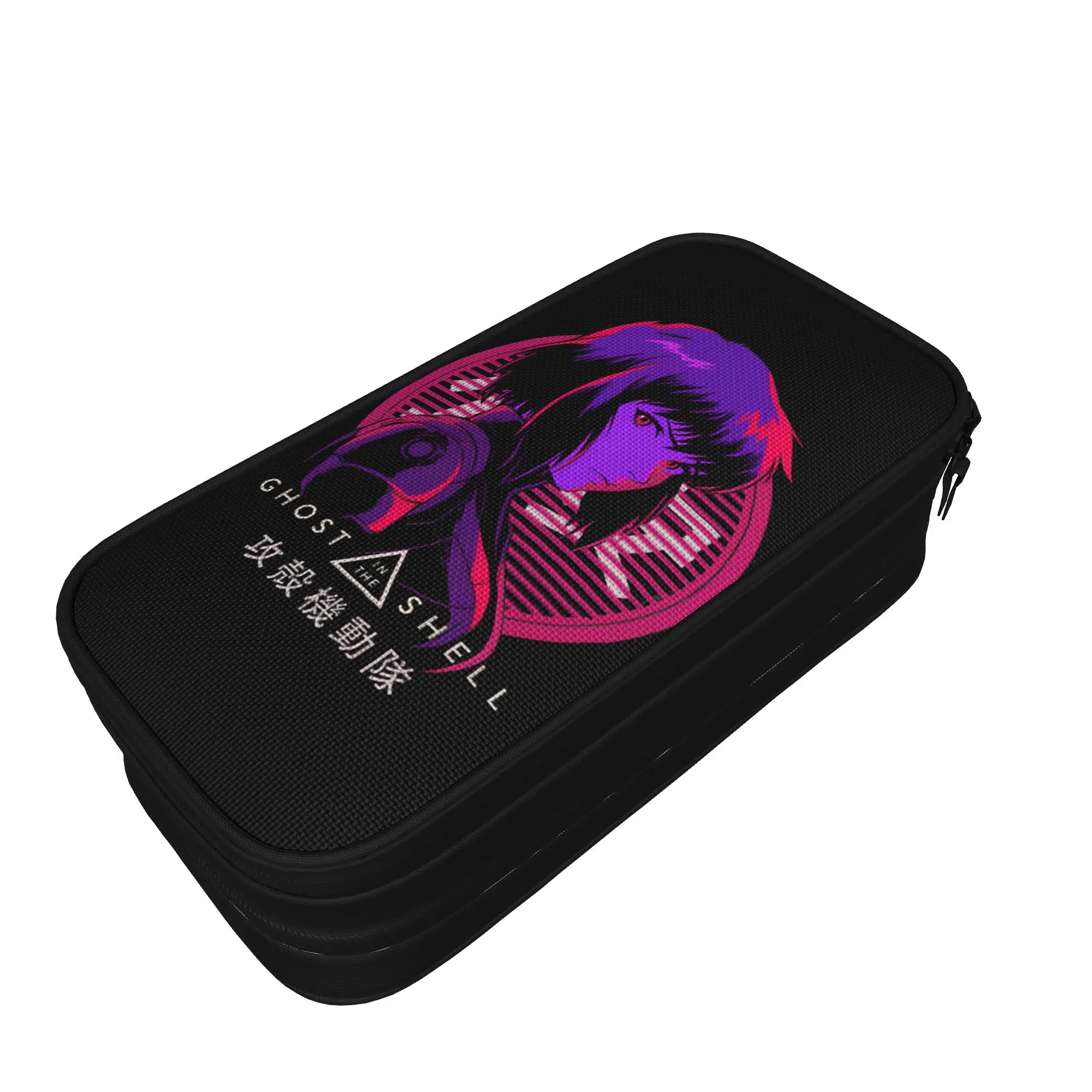 Classic GHOST IN THE SHELL Major Motoko Pencil Cases  Pencilcases Pen for Student Large Storage Bags Office Zipper Stationery