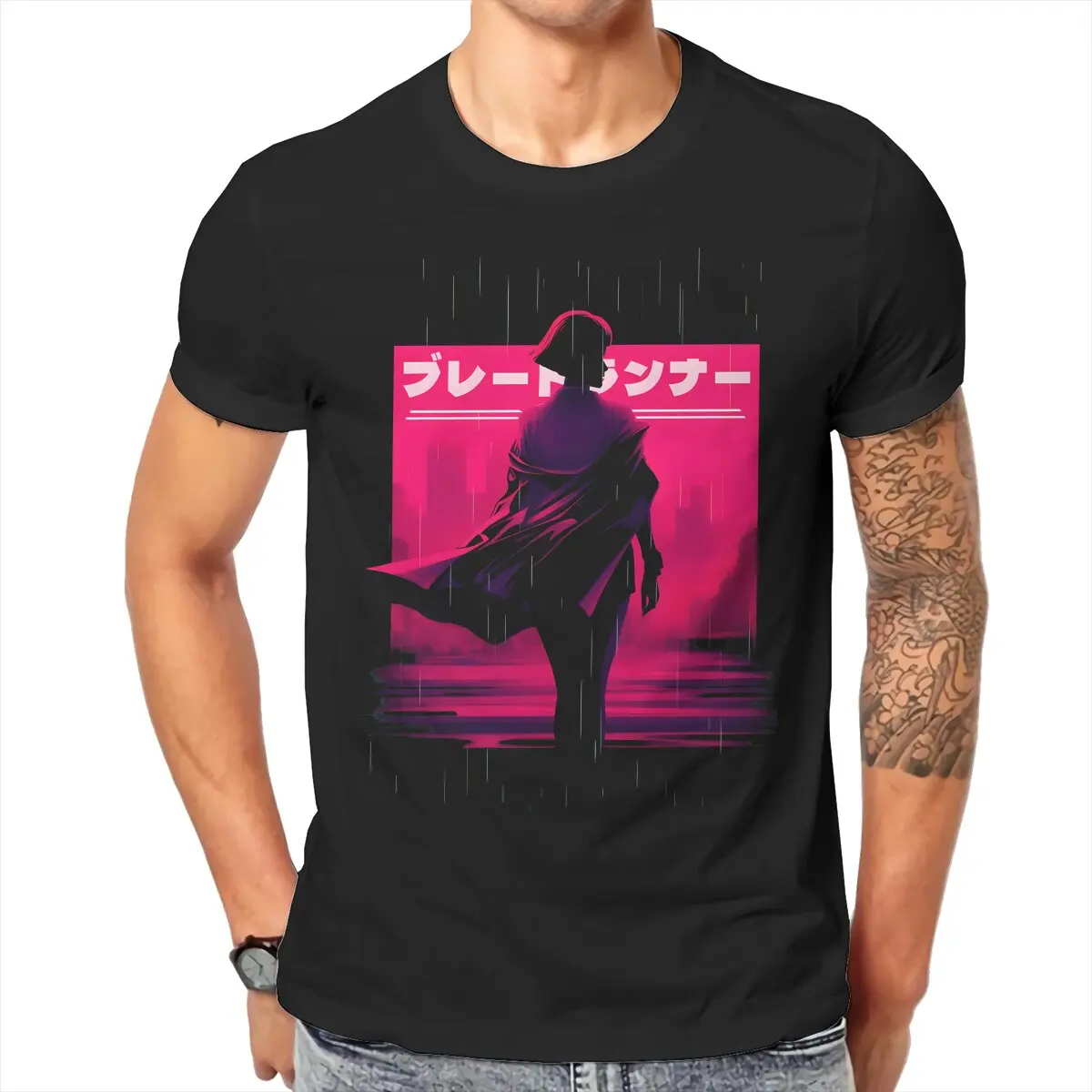 Blade Runner Film TShirt for Men Replicant Soft Casual Tee T Shirt High Quality Trendy Fluffy