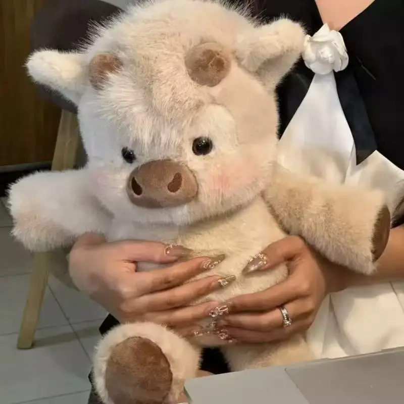 女の子向けぬいぐるみ豚人形、かわいいベビー人形ギフト、ぬいぐるみ、PP綿入り、子羊人形、走る豚人形、誕生日プレゼント