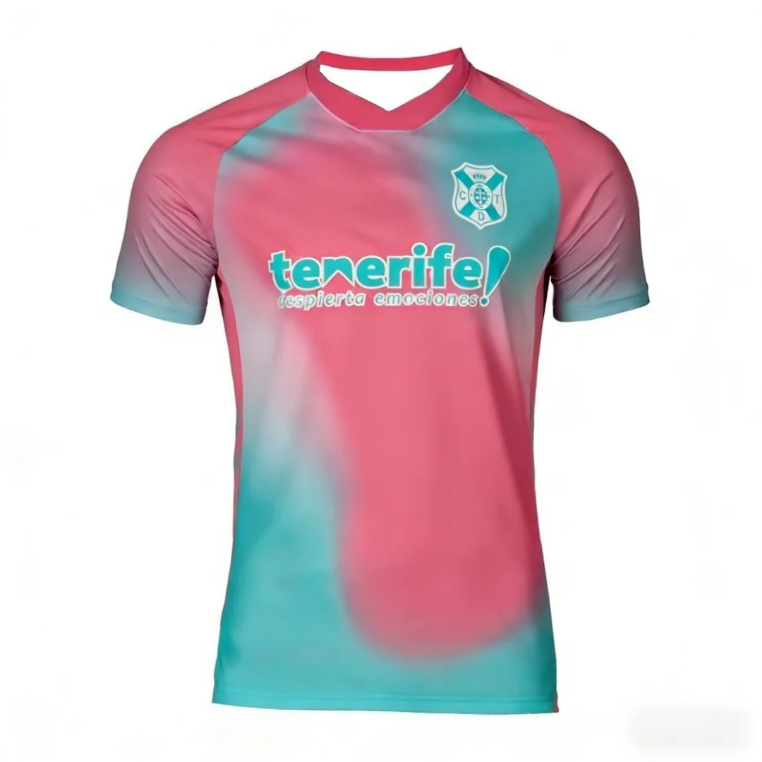 Camiseta de Fútbol Estilo España, Superventas, TENERIFE, para Hombre, Secado Rápido, Transpirable, Nueva, para Entrenamiento, Partido, Playa, Traje de Neopreno