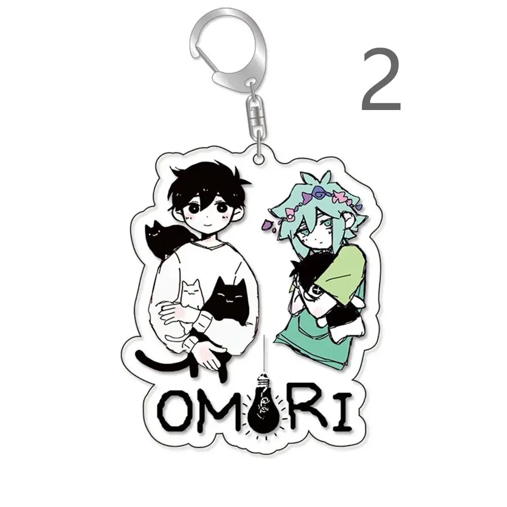 Popular New Game Omori Key Chain Key Ring Keychain for Accessories Bag Sunny Pendant Keyring Chains Keychains Jewelry Fans Gifts