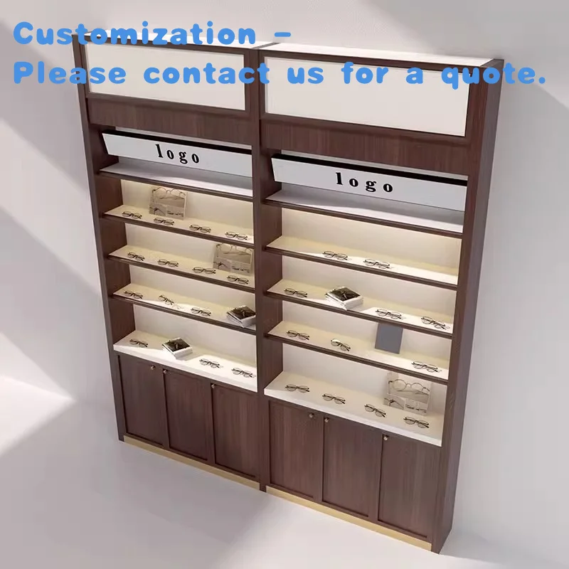 

custom.Nakashima Luxury Custom Fashion Eyewear Display Cabinet MDF Glass Plywood LED Sunglasses and Myopia Mirrors Showcase