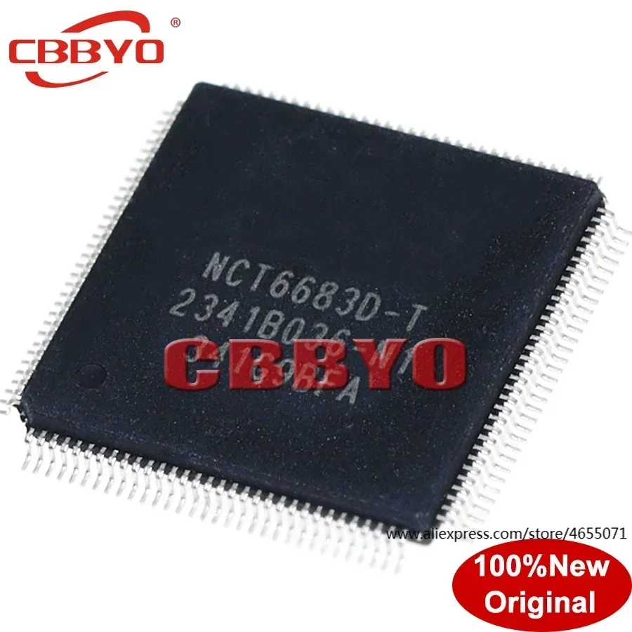 

(1piece)100% New NCT6683D-T NCT66830-T QFP-128 Chipset