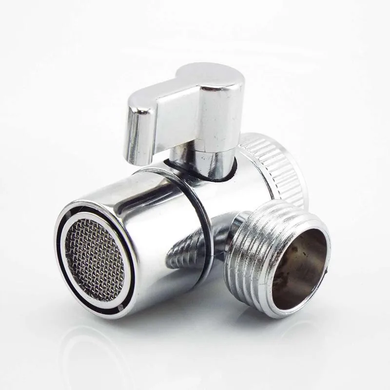 3-Way Tee Shower Head Faucet Adapter Connector Diverter Valve Switch Home Improvement Shower Faucets Water Separator D3