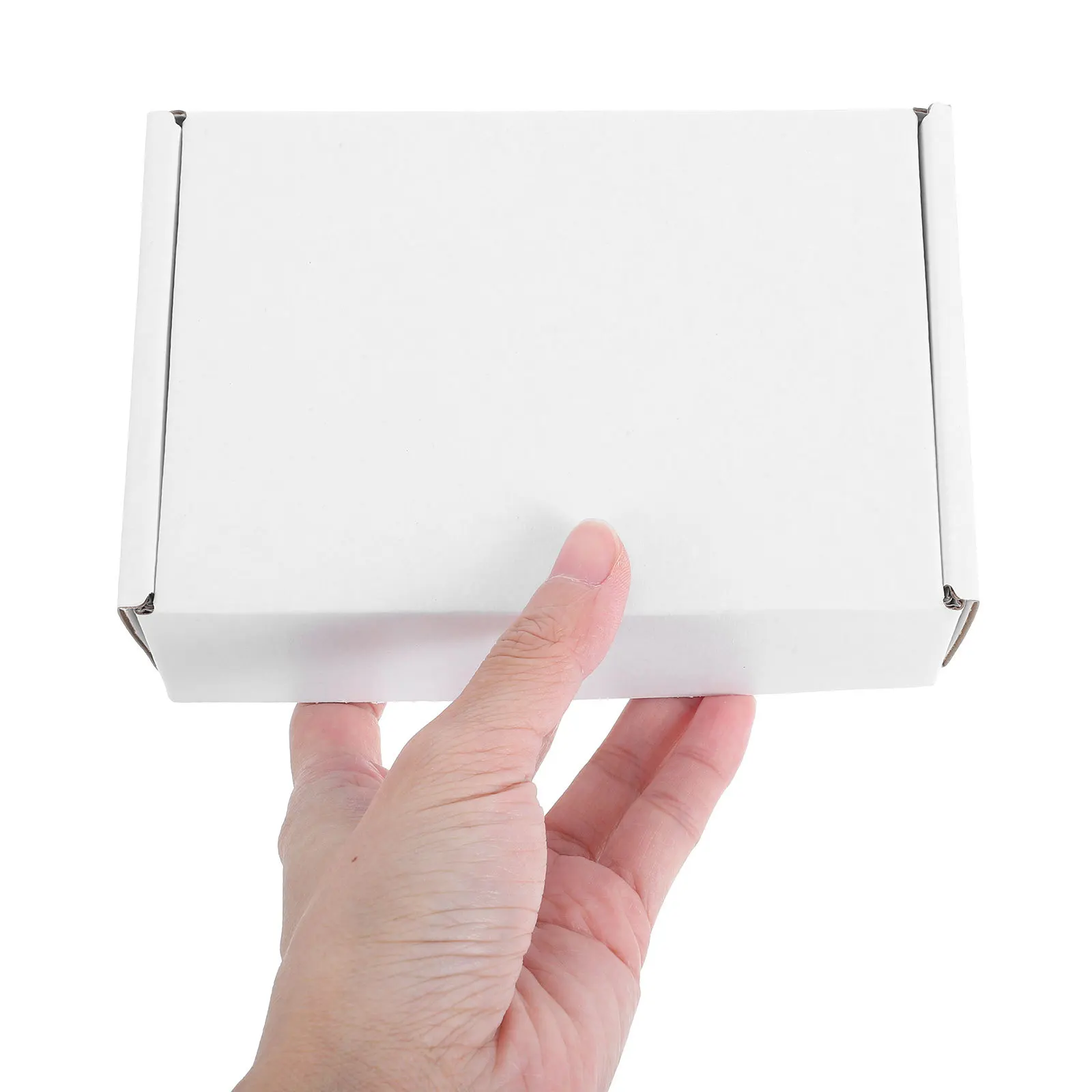 6Pcs White Packaging Boxes Smooth Edges Small Shipping Boxes for Small Business Mailing and Storage Needs Box for Shipping