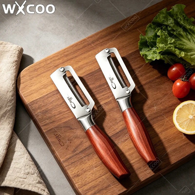 Pelador de Caña de Azúcar WXCOO de Acero Inoxidable, Cuchilla Gruesa para Cortar Frutas y Verduras, Pelador de Frutas, Patatas y Piñas para Cocina