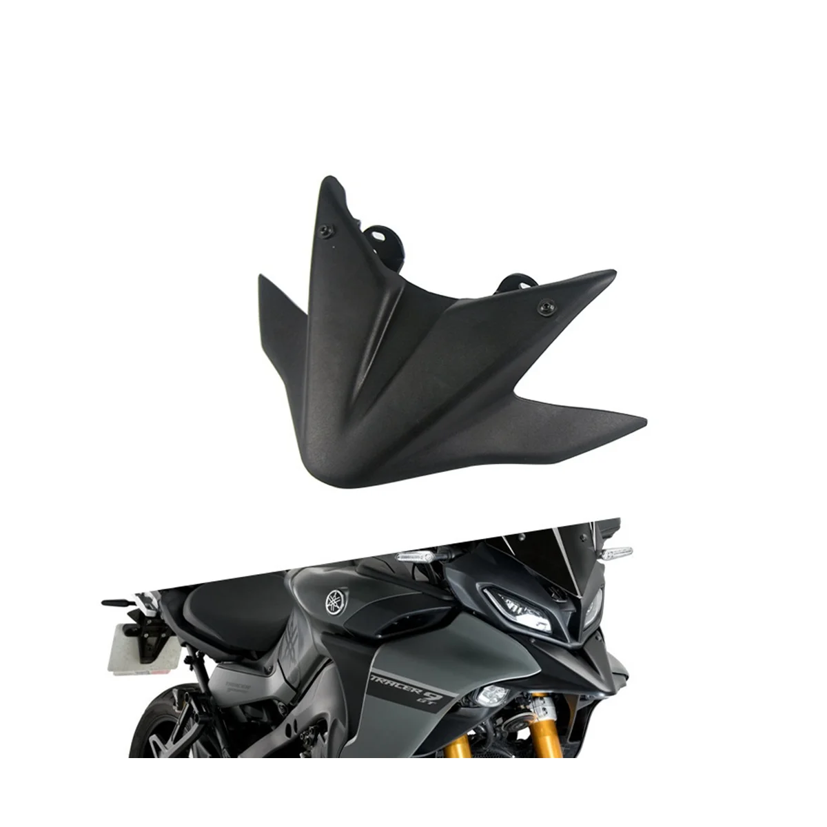 Motorcycle Beak Nose Cone Extension Cover Front Wheel Fender Extender Cowl for YAMAHA Tracer 9 2021-2023 TRACER 900GT