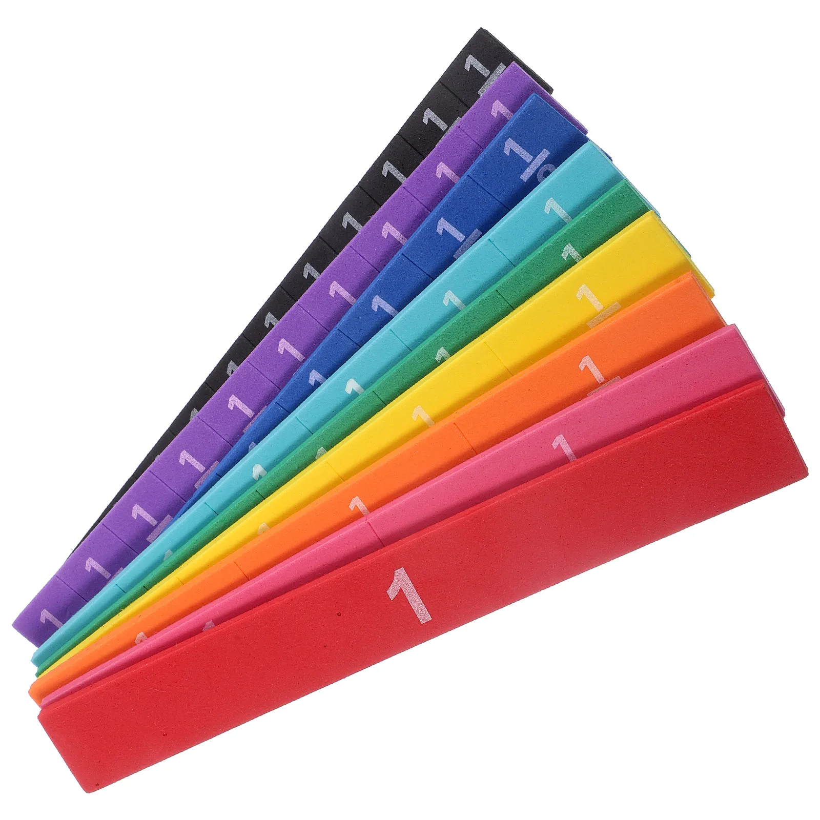 

1 Set Fraction Teaching Aids EVA Kids Number Tile Manipulatives Colored Math Study Tools Cognition Toys Educational Plaything