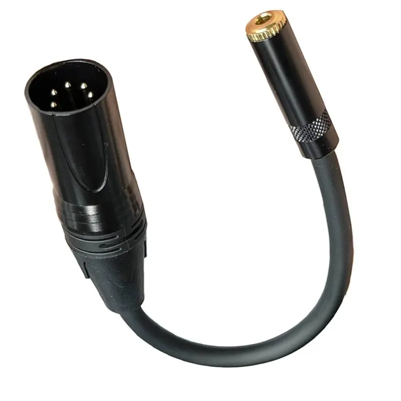 Kabel audio XLR 5-pinowy męski na 3.5mm żeński, symetryczny, do sceny i słuchawek — zdjęcie produktu 6