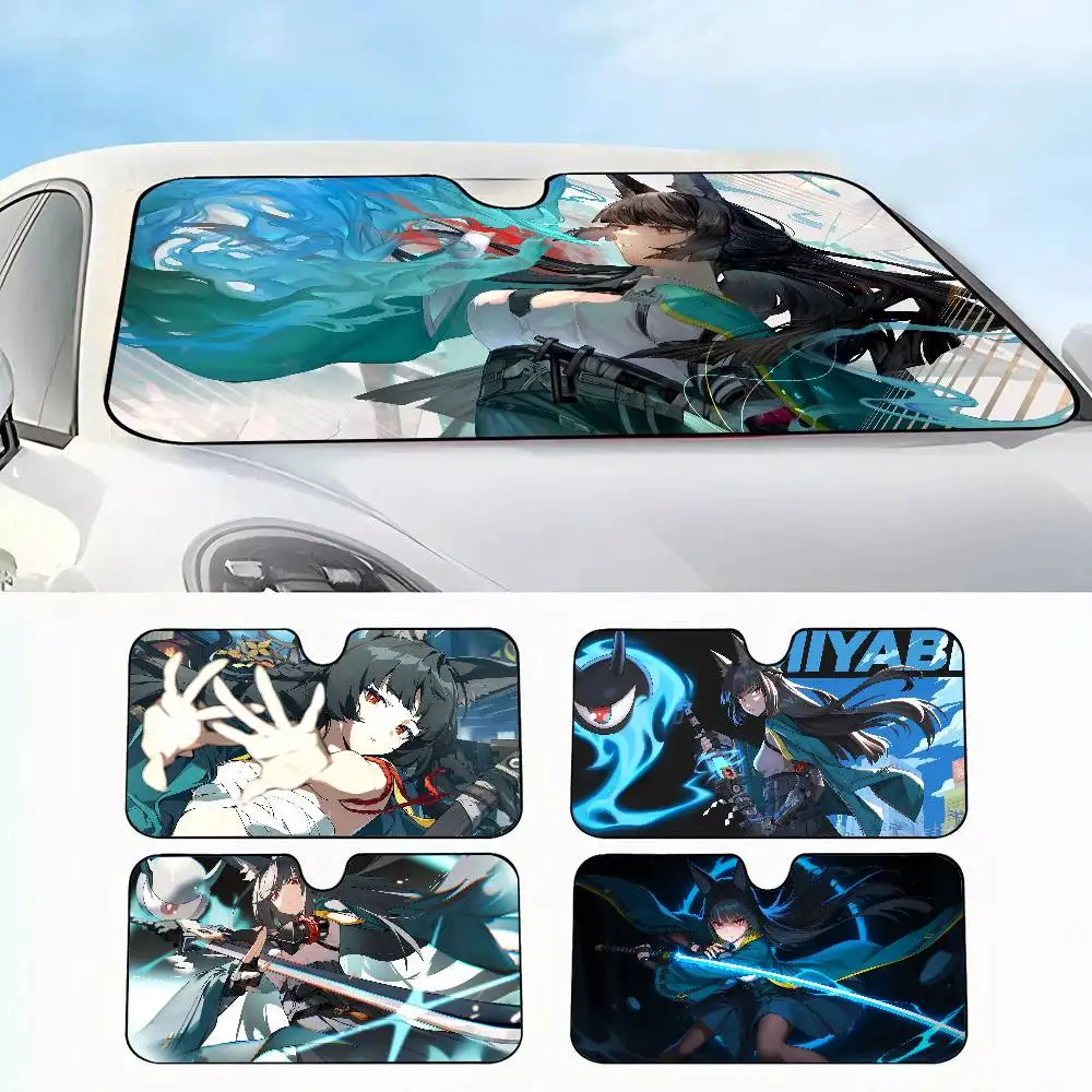 

Zenless Zone Zero Hoshimi Miyabi Car SunShade Car insulation windshield sunshade, UV blocking sunshade protector