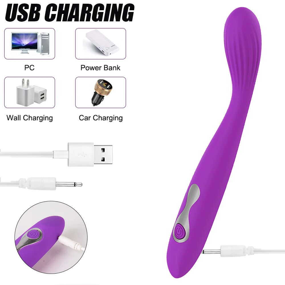 18cm Stick Vibrators For Women Clitoris Nipple Stimulator Vaginal Anal Plug Slim Dildos Female Masturbator Sex Toys Adults 18+