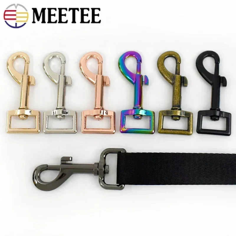 5/10/20Pcs15/20/25mm Metal Lobster Buckle Dog Collar Clamp Hook Bag Strap Swivel Snap Buckles Keychain Carabiner Clasp Accessory